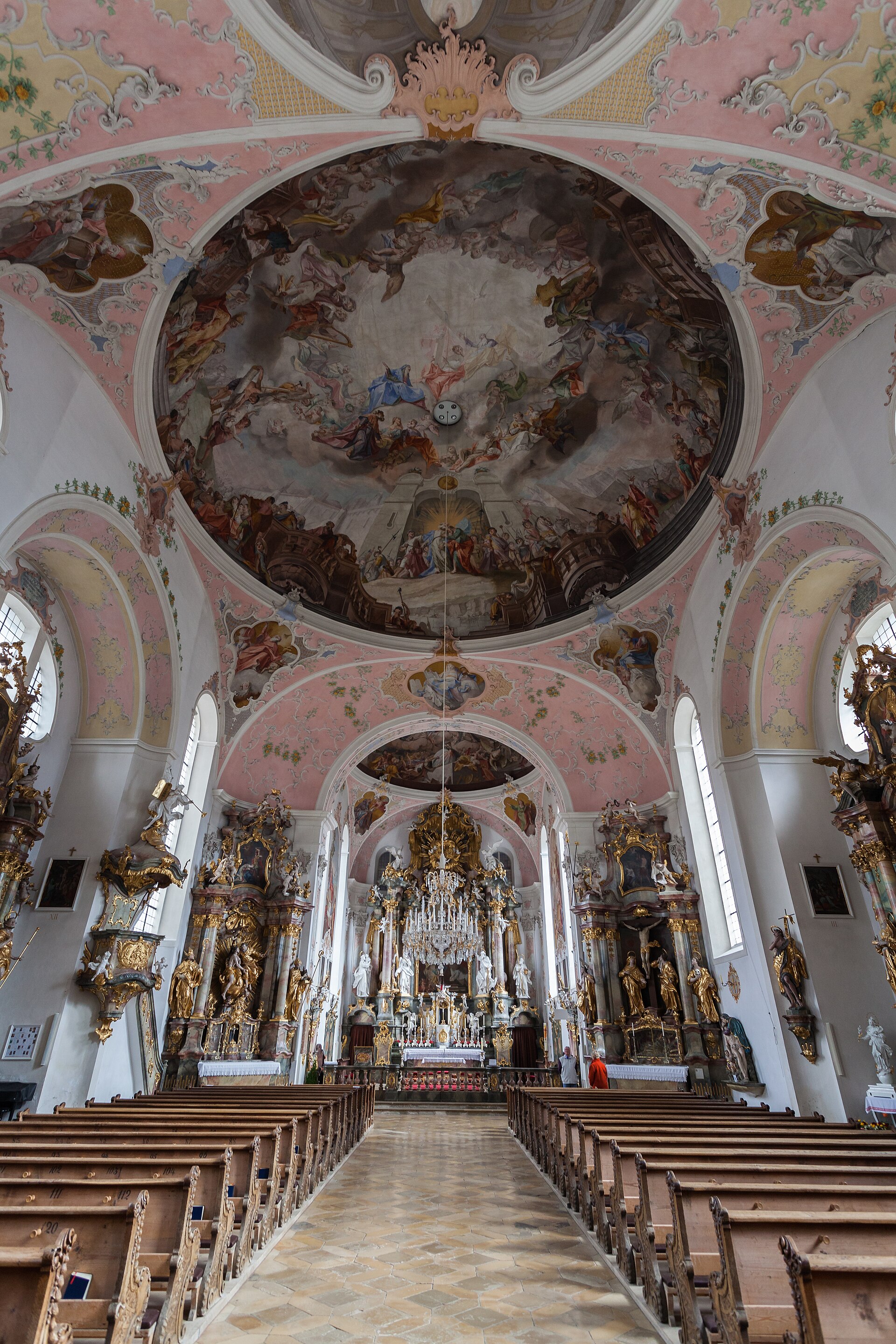 Iglesia de San Pedro y Pablo, Oberammergau, Baviera, Alemania